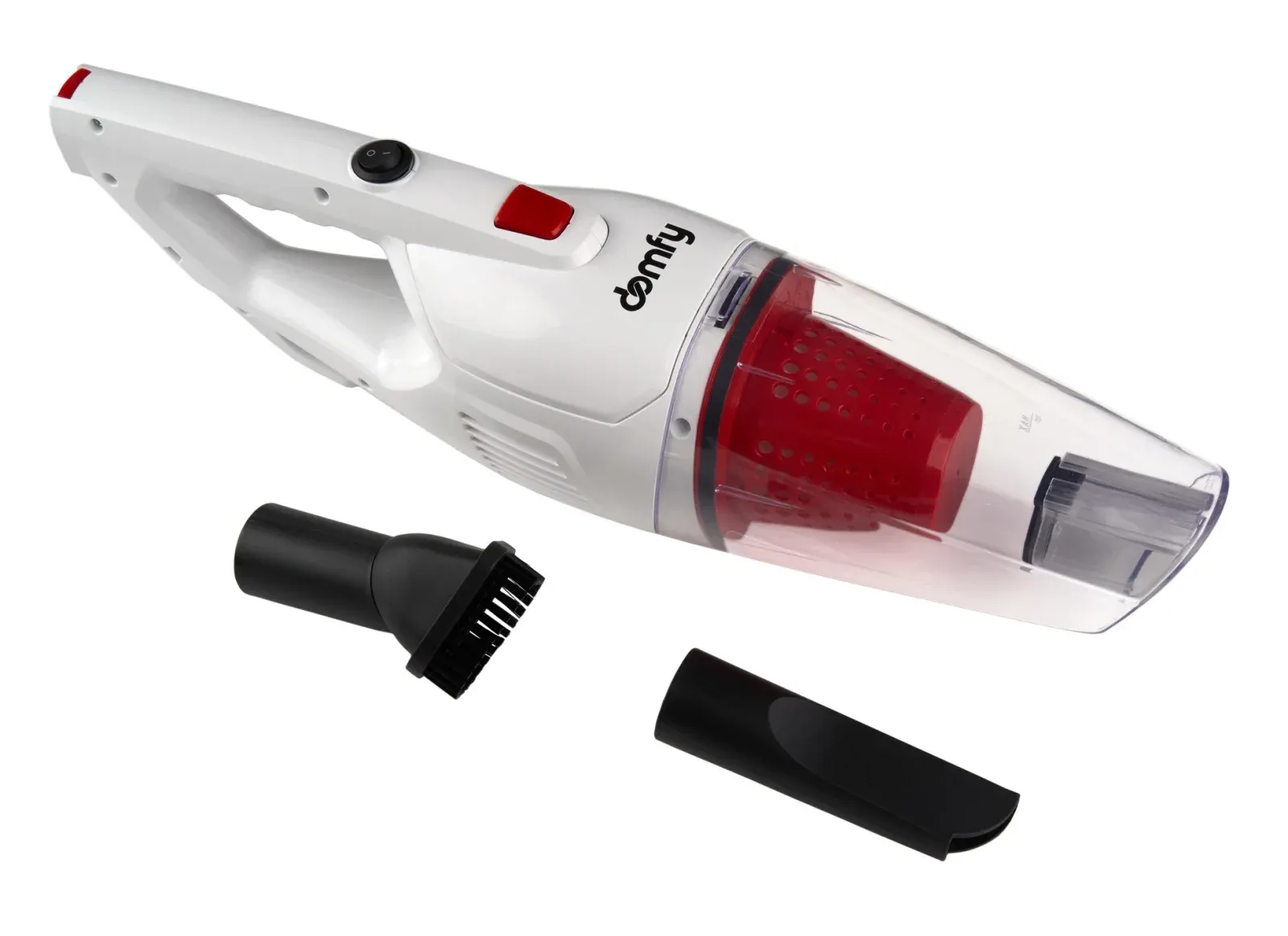 Пылесос ручной Domfy DSC-VC301 1000Вт белый/красный - фото 7