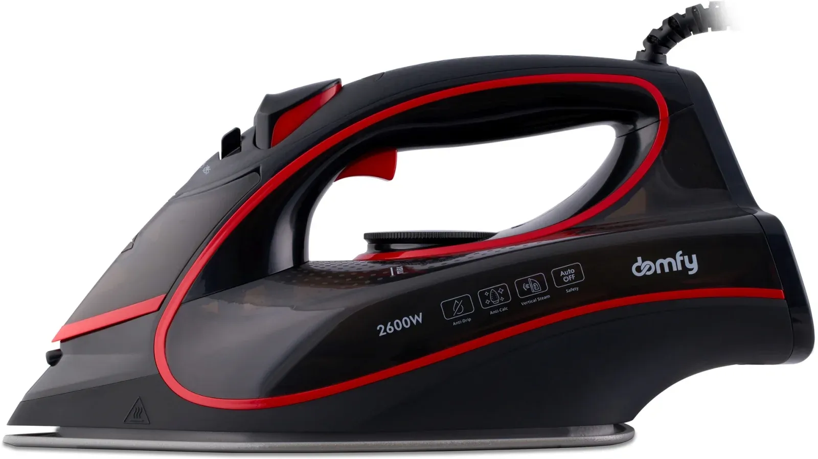 Утюг Domfy DSC-EI606 2600Вт черный/красный - фото 4