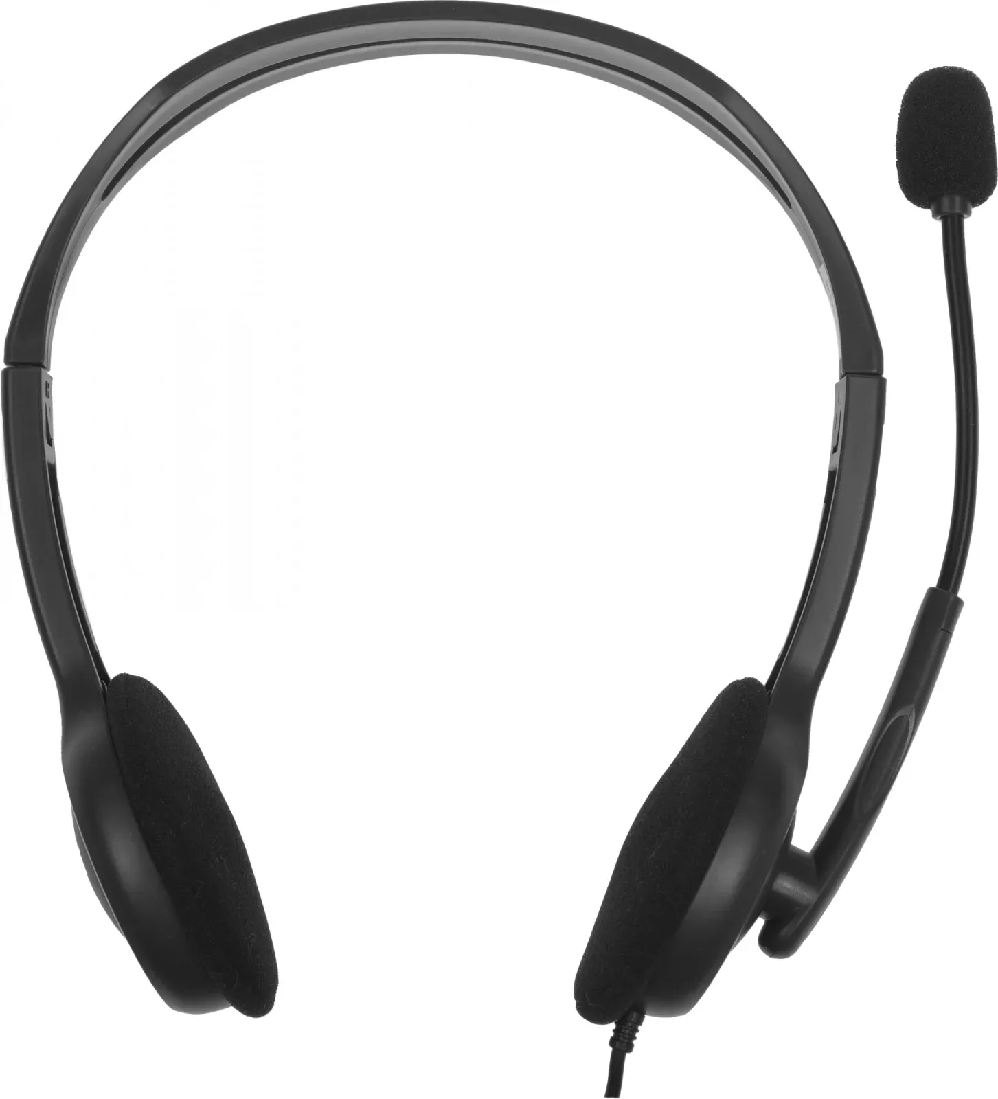 Наушники с микрофоном Logitech H110 серый 1.8м накладные оголовье 981-000271 - фото 5