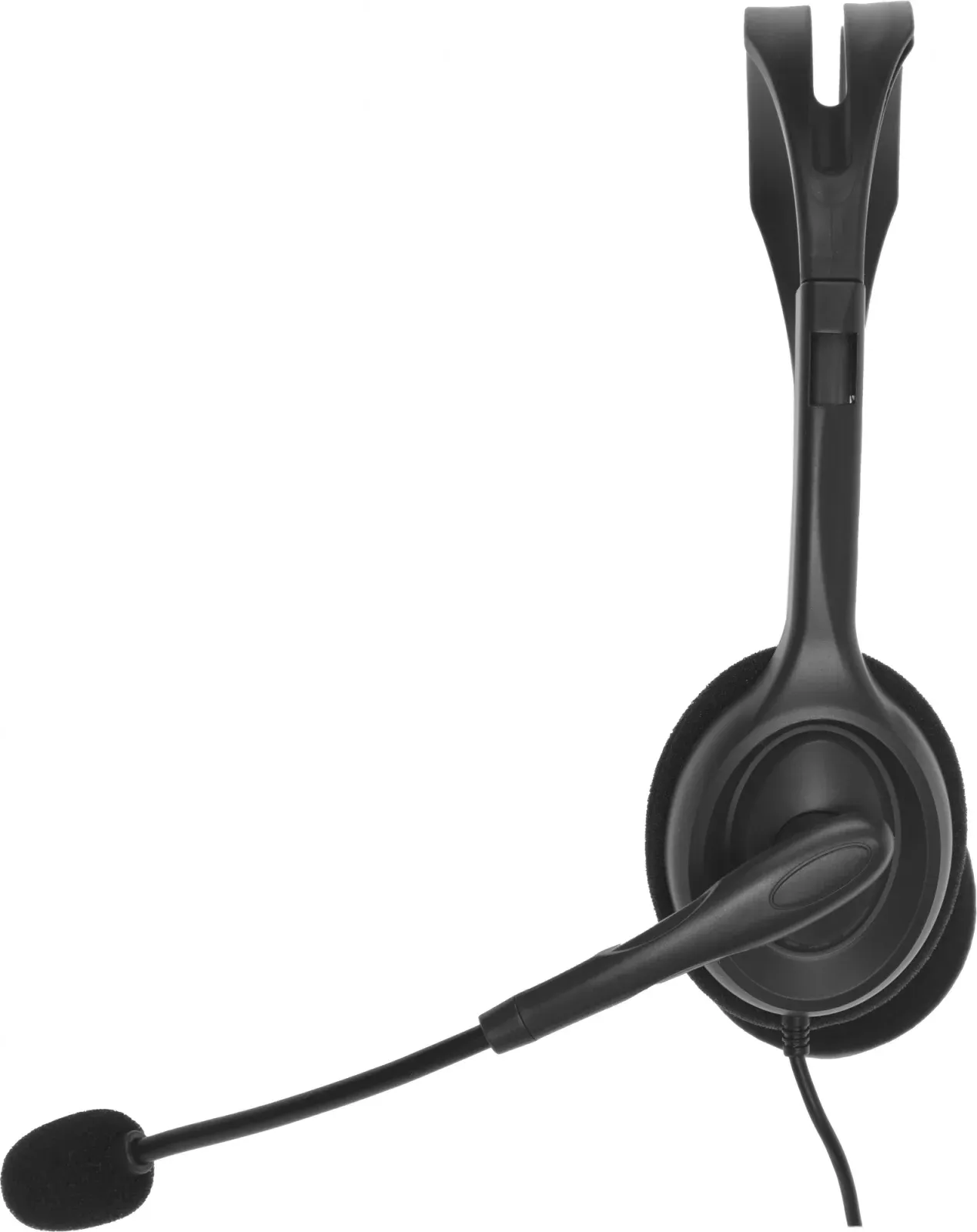 Наушники с микрофоном Logitech H110 серый 1.8м накладные оголовье 981-000271 - фото 6