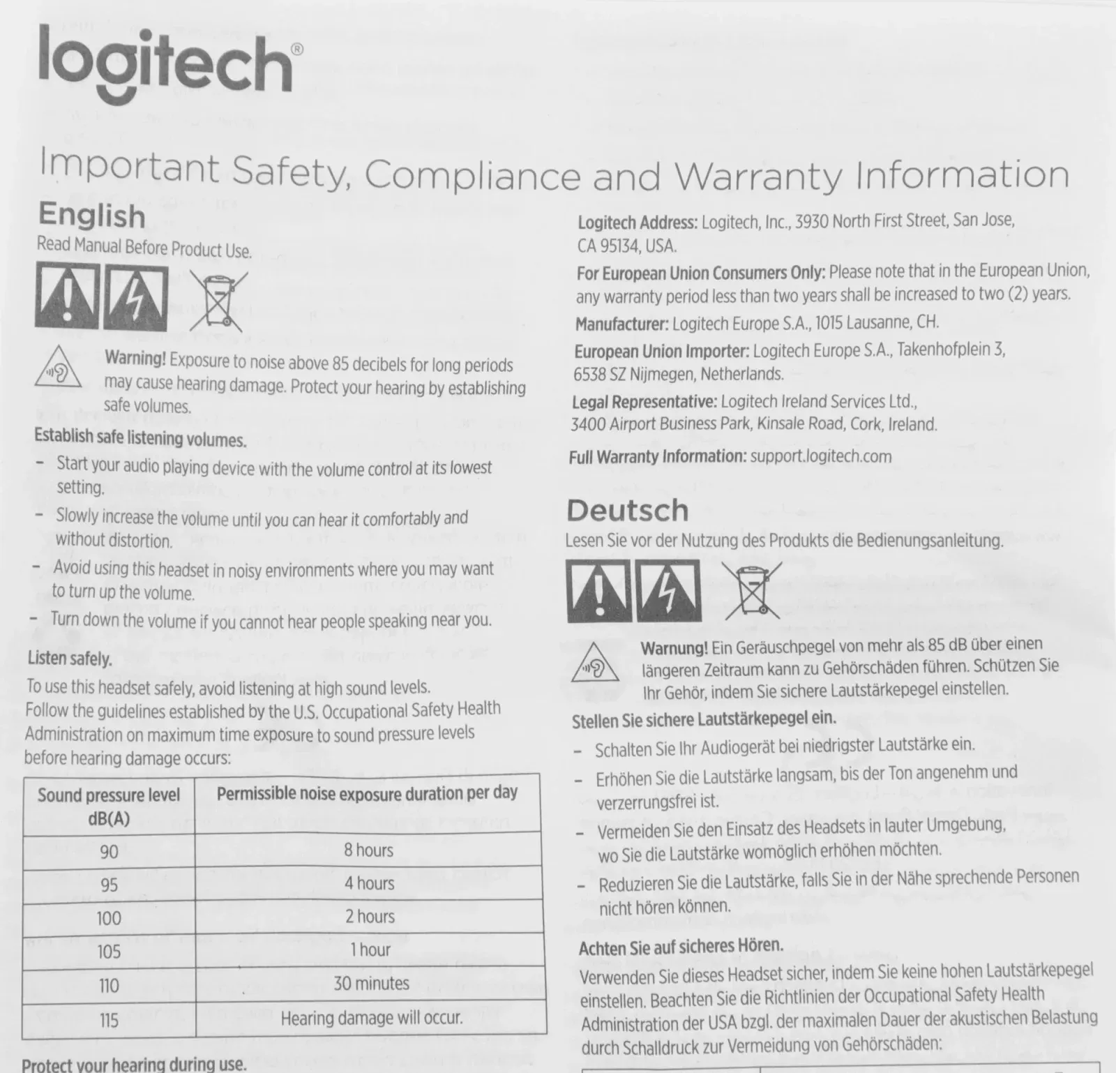 Наушники с микрофоном Logitech H110 серый 1.8м накладные оголовье 981-000271 - фото 8