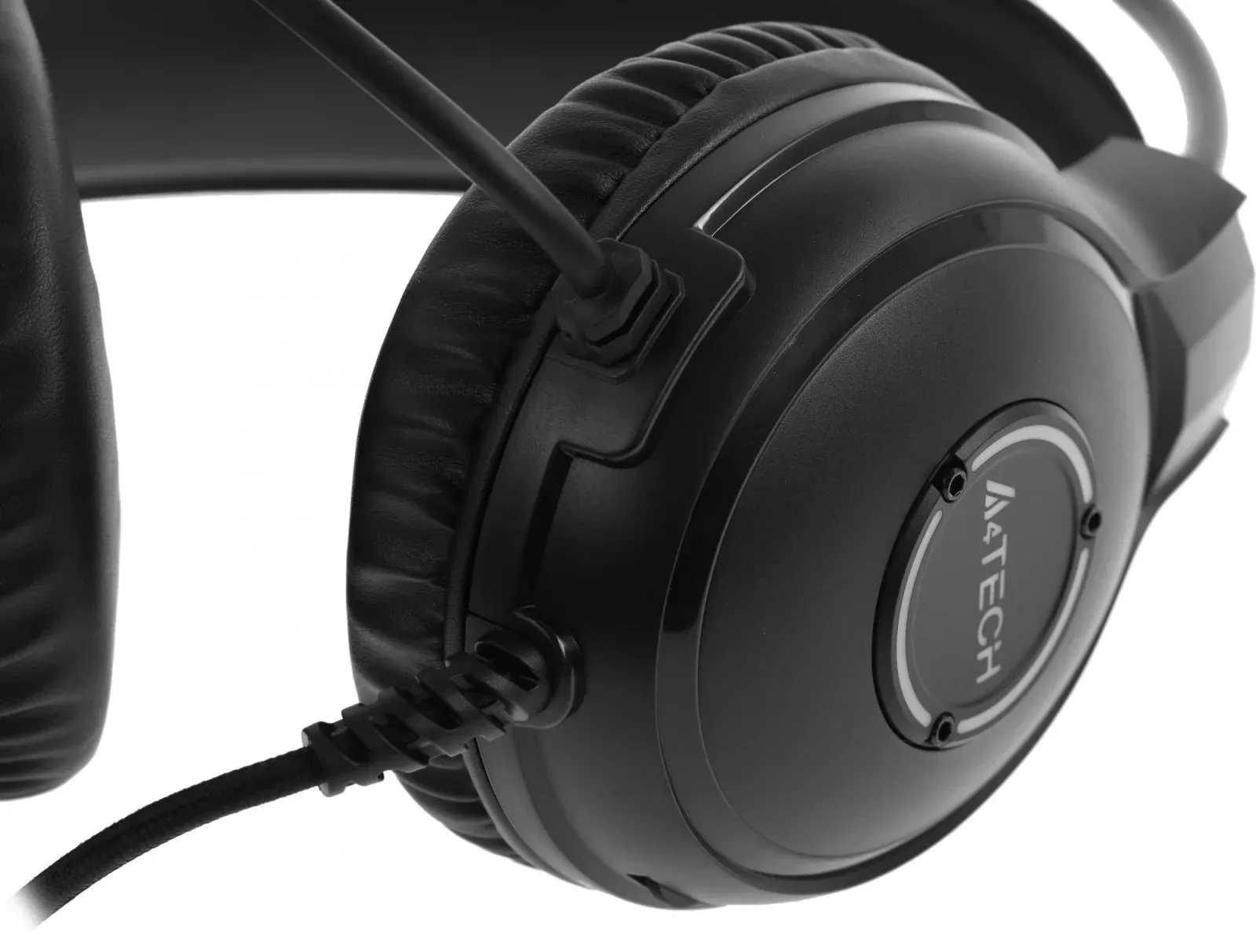 Гарнитуры наушники с микрофоном A4TECH Fstyler FH300U черный - фото 1
