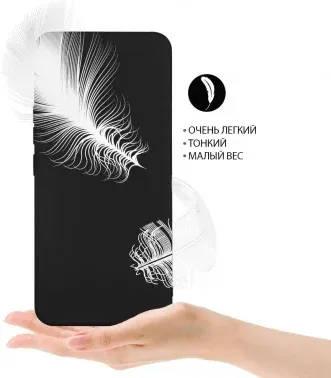 Чехол клип-кейс DF для Apple iPhone 14 iCase-30 черный DF ICASE-30 BLACK - фото 6
