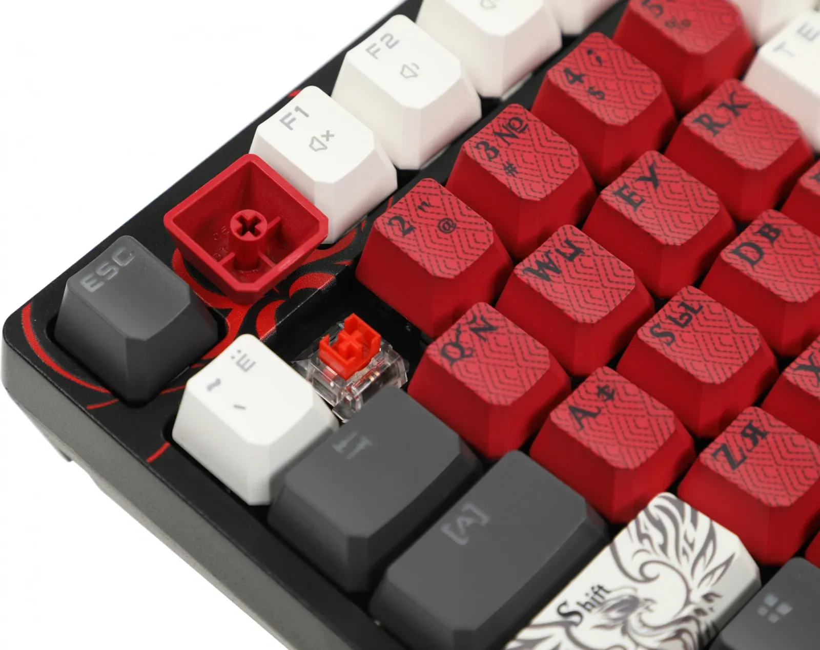 Клавиатура A4Tech S98 Naraka механическая черный/красный USB for gamer LED кабель 1.8м - фото 4