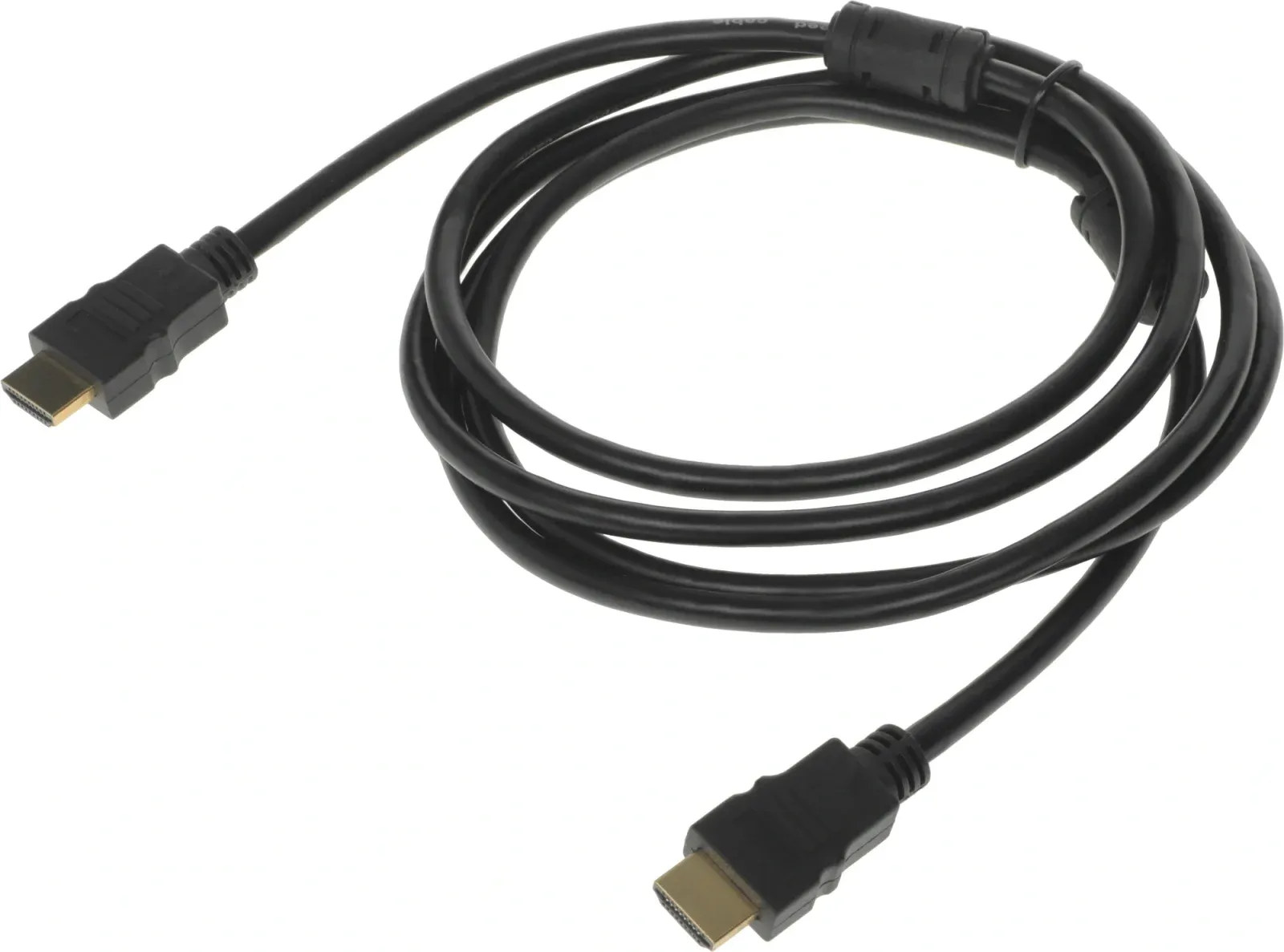 Кабель аудио-видео Premier 5-813 HDMI m/HDMI m 2м. феррит.кольца позолоч.конт. черный 5-813 2.0 - фото 2
