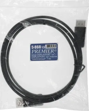 Кабель соединительный аудио-видео Premier 5-868 DisplayPort m/DisplayPort m 1.5м. черный 5-868 1.5 - фото 5