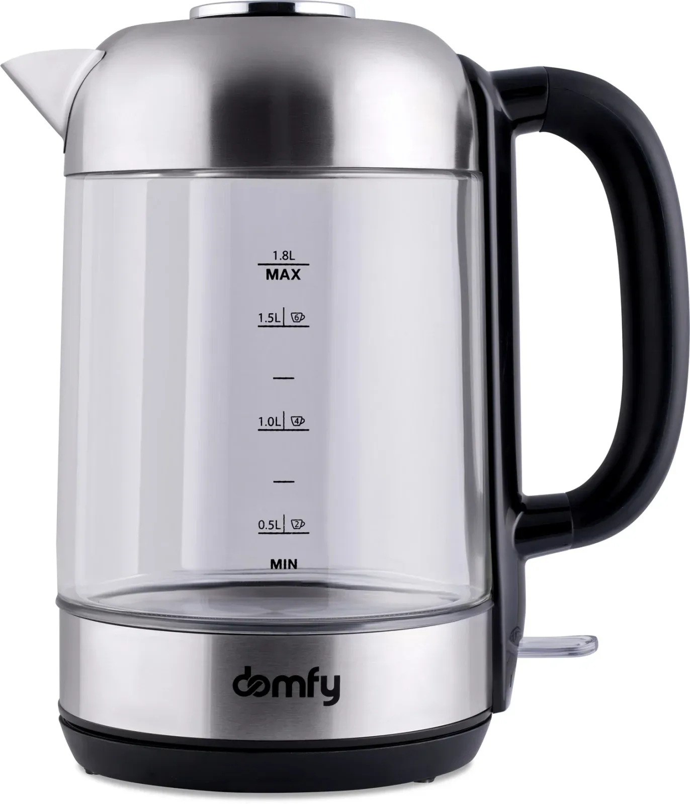 Чайник электрический Domfy DSM-EK401 1.8л. 2200Вт черный/прозрачный корпус: стекло/пластик - фото 8