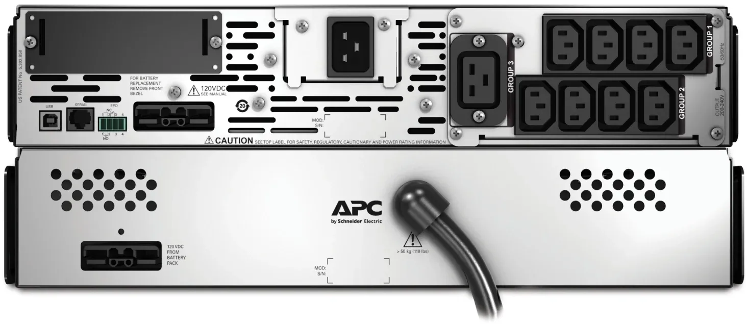 Источник бесперебойного питания APC Smart-UPS X SMX3000RMHV2U 2700Вт 3000ВА черный - фото 2