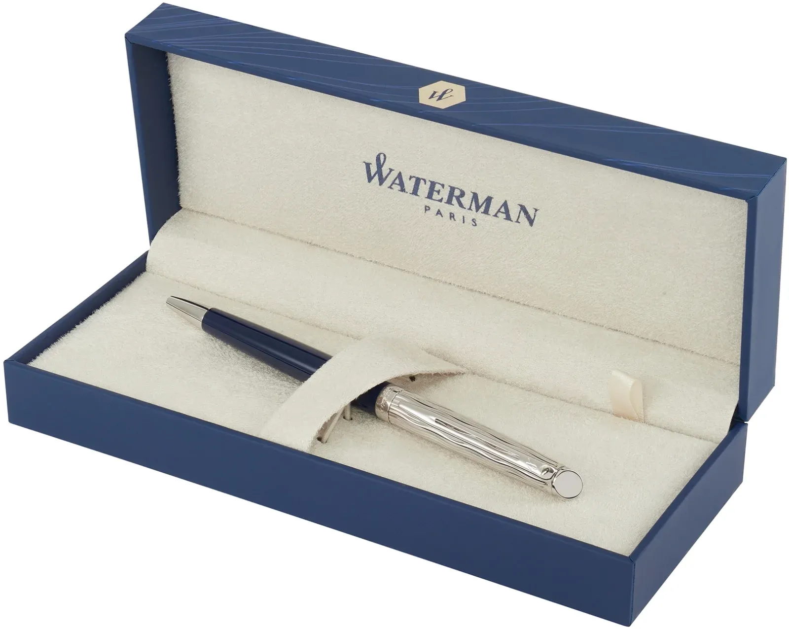 Ручка шариков. Waterman Hemisphere L`Essence du Bleu 2166470 LaqBlue CT M син. черн. подар.кор. - фото 3