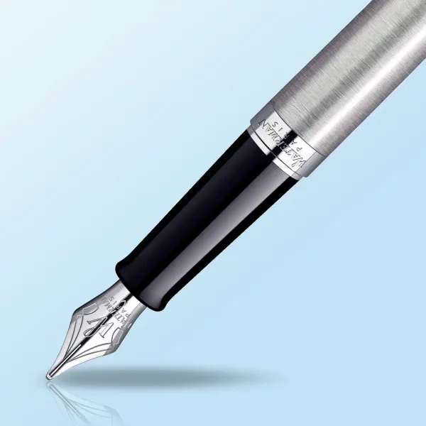 Ручка перьев. Waterman Hemisphere S0920410 Steel CT F сталь нержавеющая подар.кор. - фото 4