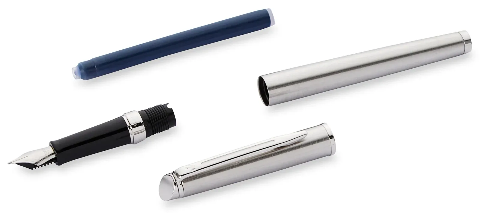 Ручка перьев. Waterman Hemisphere S0920410 Steel CT F сталь нержавеющая подар.кор. - фото 5