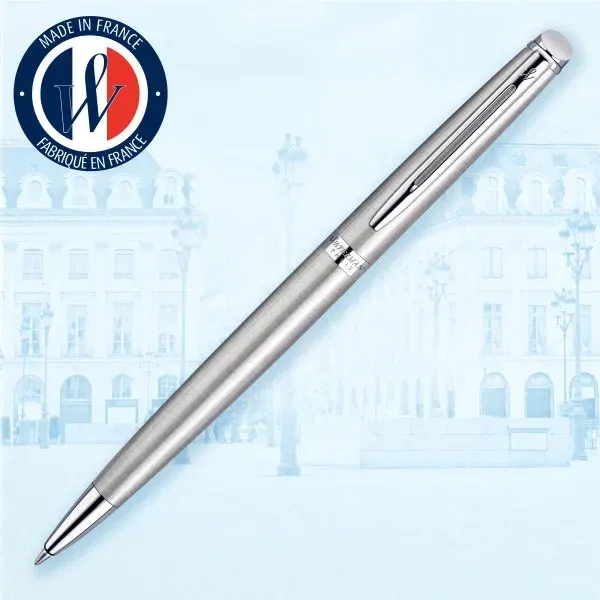Ручка шариков. Waterman Hemisphere S0920470 Steel CT M син. черн. подар.кор. - фото 2