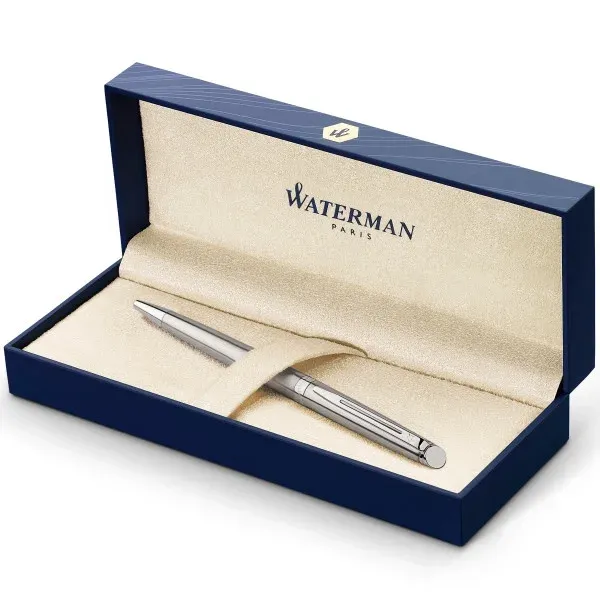 Ручка шариков. Waterman Hemisphere S0920470 Steel CT M син. черн. подар.кор. - фото 5
