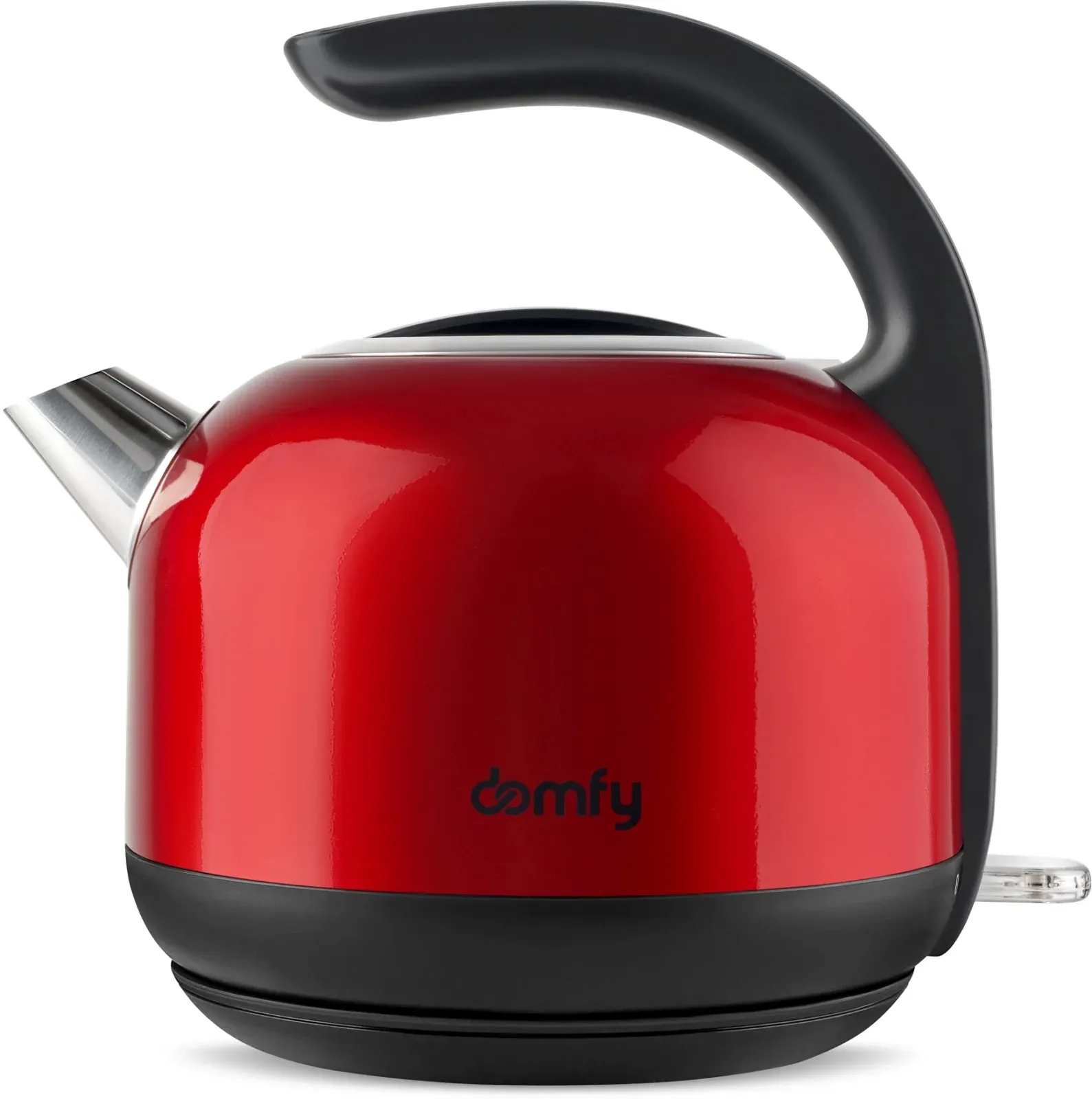 Чайник электрический Domfy DSC-EK506 1.7л. 2200Вт красный/черный корпус: металл/пластик - фото 1