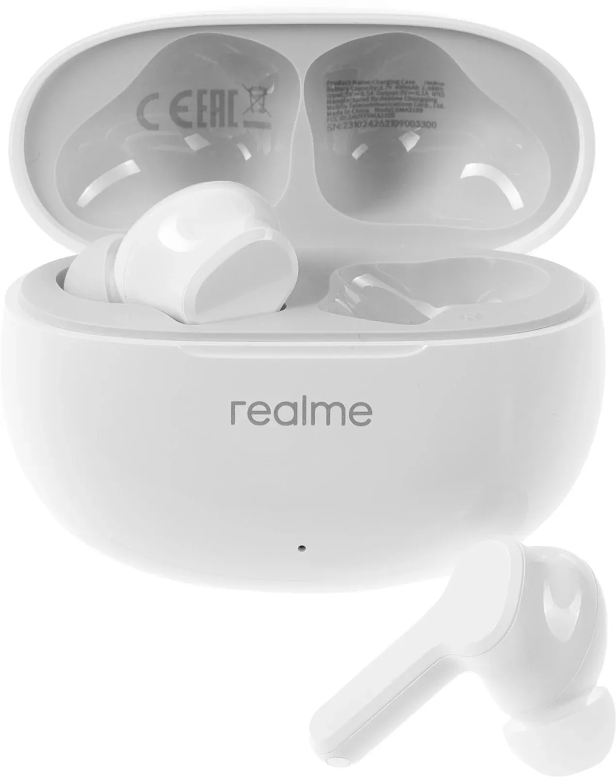 Гарнитура внутриканальные Realme Buds T100 RMA2109 белый беспроводные bluetooth в ушной раковине 6672687 - фото 4