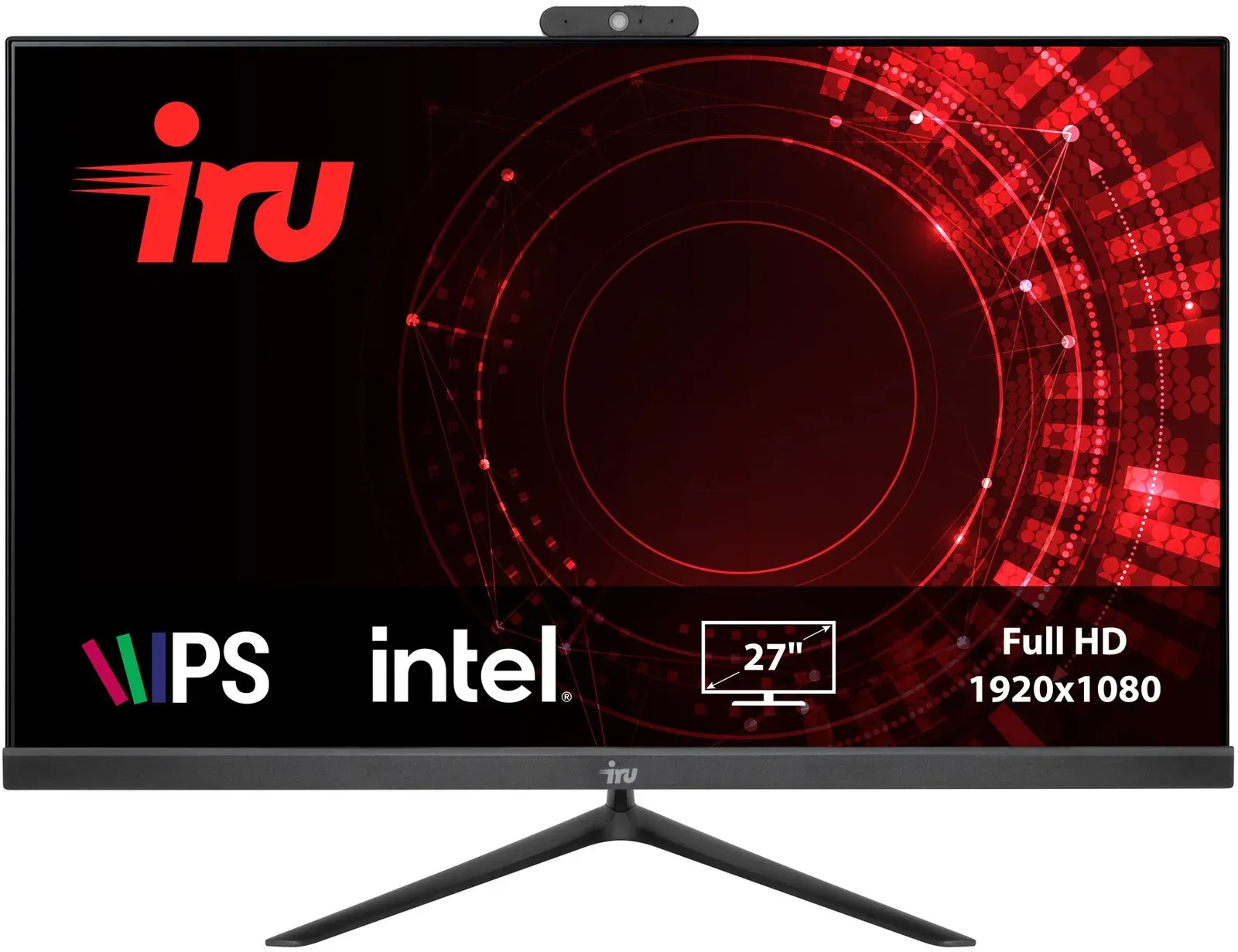 Моноблок IRU Office 27IH5P 27 Full HD i5 11400 2.6 8Gb SSD512Gb UHDG 730 без ОС GbitEth WiFi BT 120W Cam черный 1920x1080 RUS - фото 8