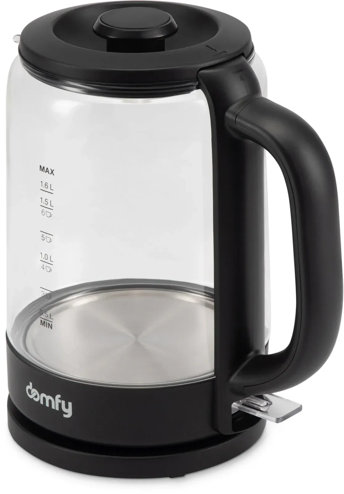 Чайник электрический Domfy DSB-EK304 1.7л. 2200Вт черный корпус: стекло/пластик - фото 6