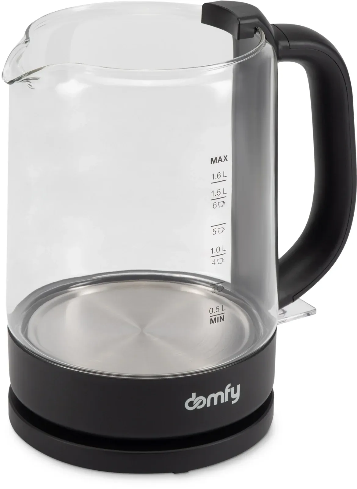 Чайник электрический Domfy DSB-EK304 1.7л. 2200Вт черный корпус: стекло/пластик - фото 7