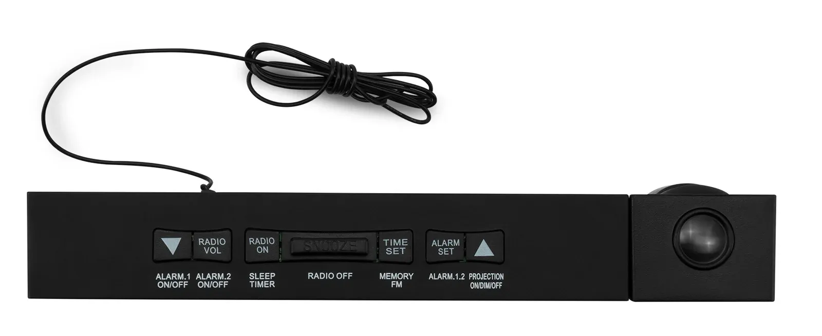 Радиобудильник Hyundai H-RCL243 черный LCD проек.изоб. подсв:зеленая часы:цифровые FM - фото 6