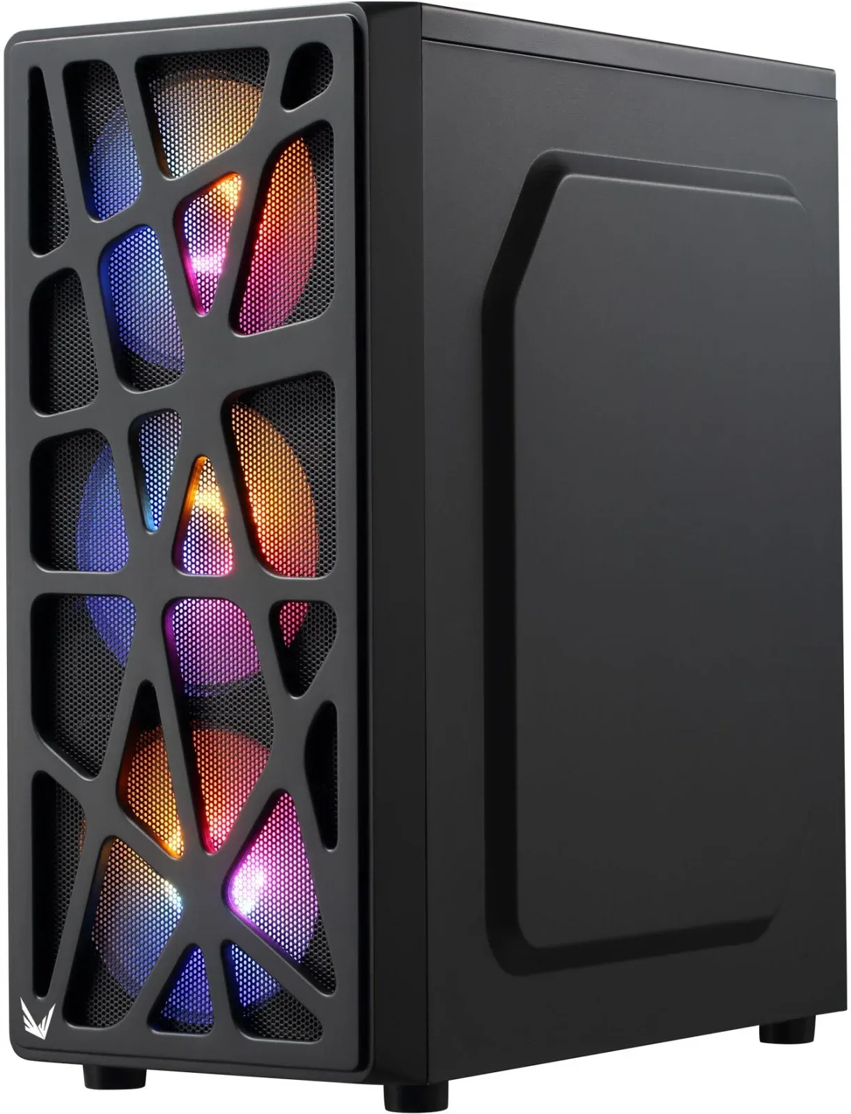 Корпус Formula Mana черный без БП ATX 4x120mm 2xUSB2.0 1xUSB3.0 audio bott PSU - фото 2