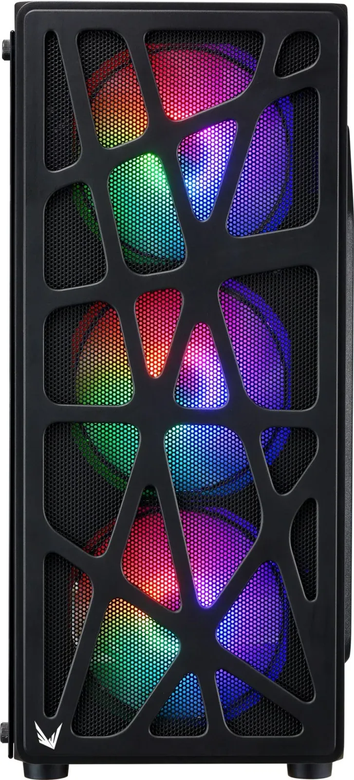 Корпус Formula Mana черный без БП ATX 4x120mm 2xUSB2.0 1xUSB3.0 audio bott PSU - фото 4