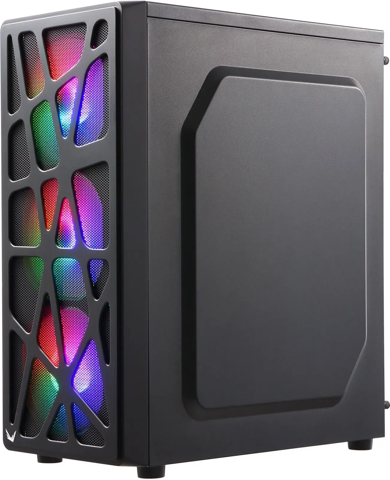 Корпус Formula Mana черный без БП ATX 4x120mm 2xUSB2.0 1xUSB3.0 audio bott PSU - фото 5