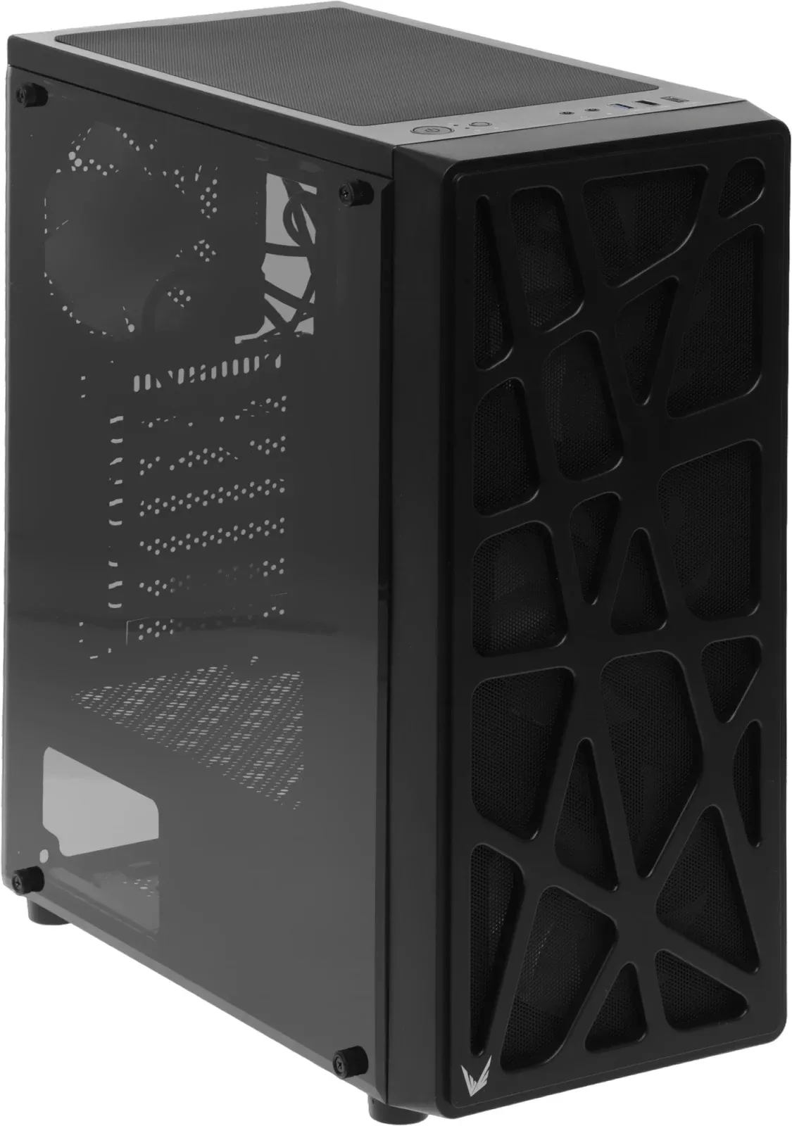 Корпус Formula Mana черный без БП ATX 4x120mm 2xUSB2.0 1xUSB3.0 audio bott PSU - фото 6