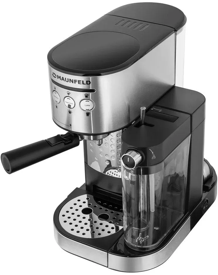 Кофеварка рожковая Maunfeld MF-720S PRO 1470Вт нержавеющая сталь - фото 2