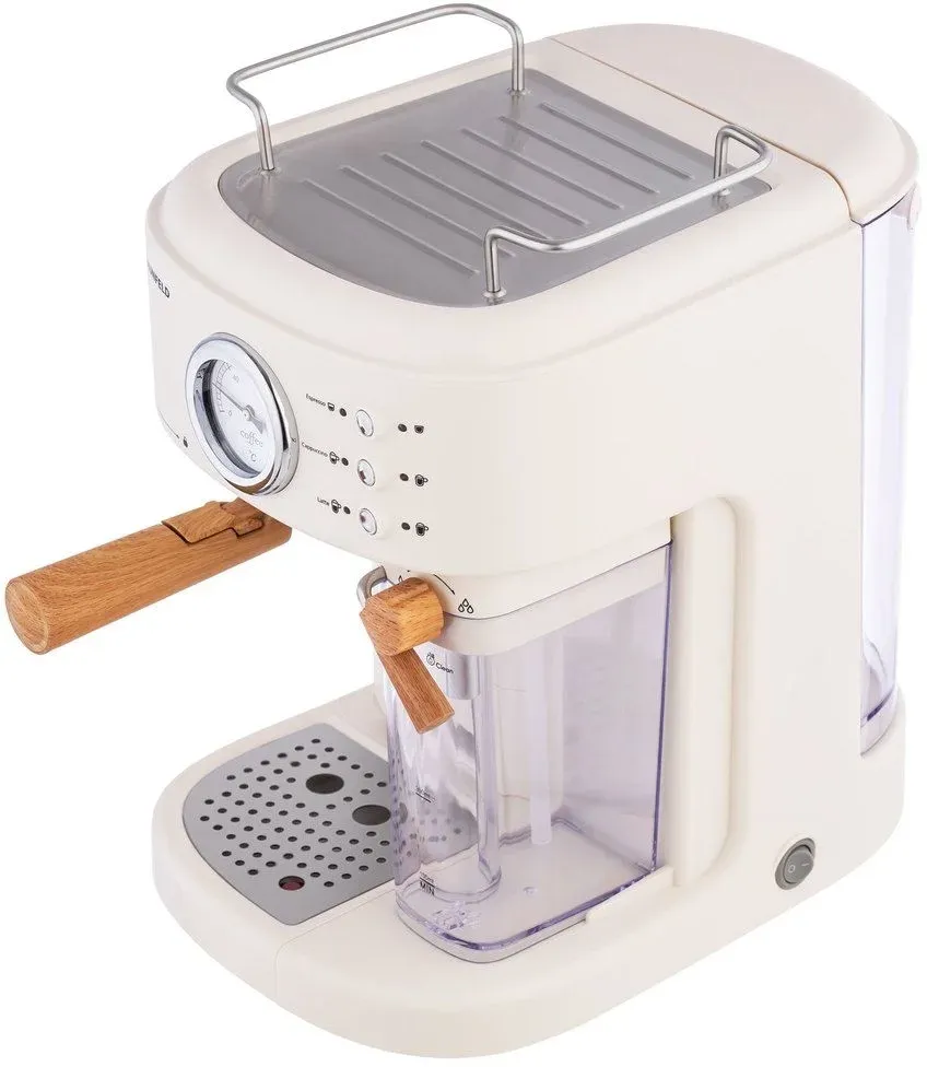 Кофеварка эспрессо Maunfeld MF-737BG PRO 1250Вт бежевый - фото 2