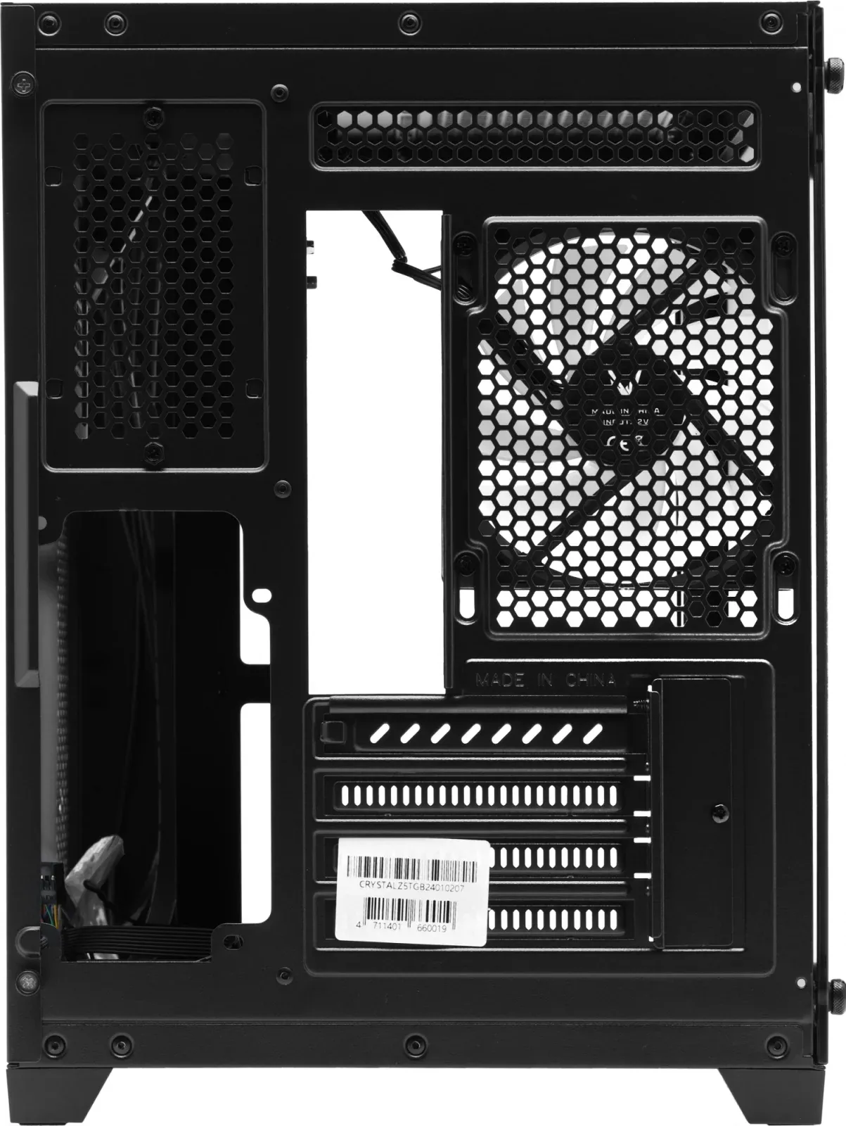Корпус Formula Crystal Z5 TG черный без БП mATX 6x120mm 1xUSB2.0 1xUSB3.0 audio bott PSU - фото 5