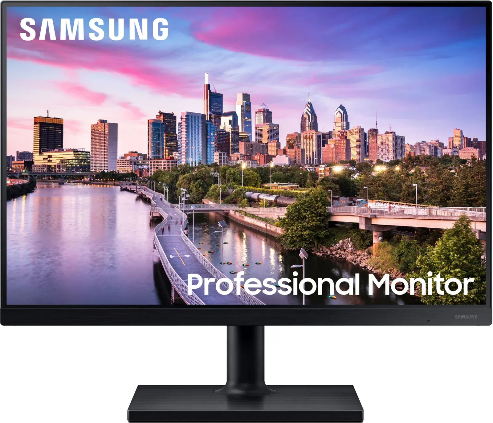 Монитор Samsung 24 F24T450GY черный IPS LED 16:10 DVI HDMI M/M матовая HAS Piv 250cd 178гр/178гр 1920x1200 75Hz DP FHD USB 5.5кг - фото 1