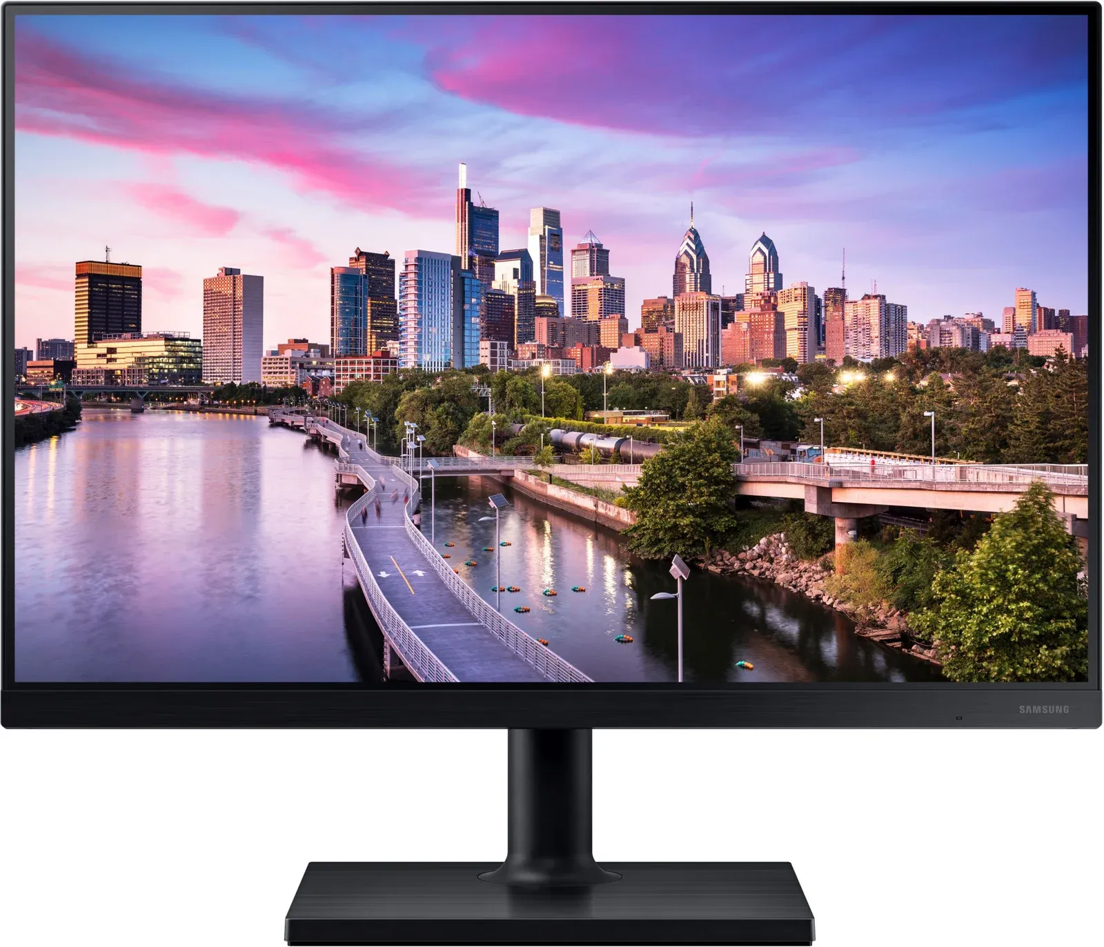 Монитор Samsung 24 F24T450GY черный IPS LED 16:10 DVI HDMI M/M матовая HAS Piv 250cd 178гр/178гр 1920x1200 75Hz DP FHD USB 5.5кг - фото 3