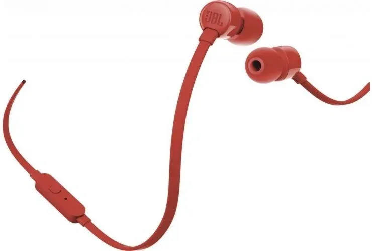Гарнитура внутриканальные JBL Tune 110 1.2м красный проводные в ушной раковине JBLT110RED - фото 3