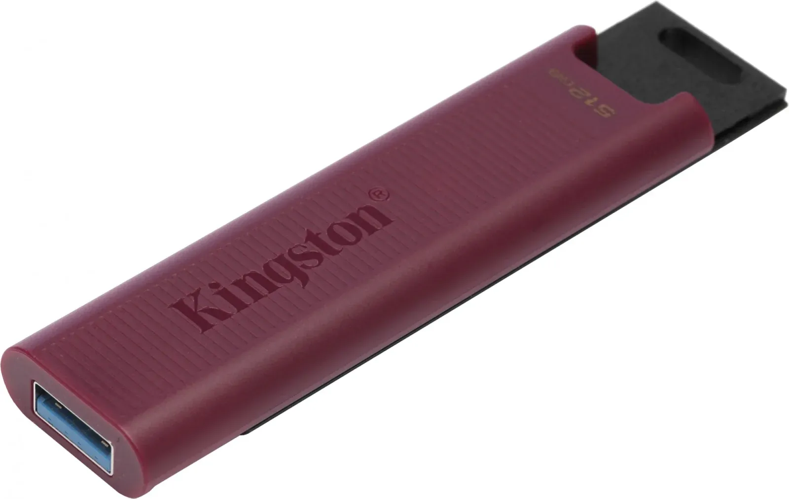 Флеш Диск Kingston 512Gb DataTraveler Max DTMAXA/512GB USB3.2 черный/бордовый, 512 ГБ - фото 7