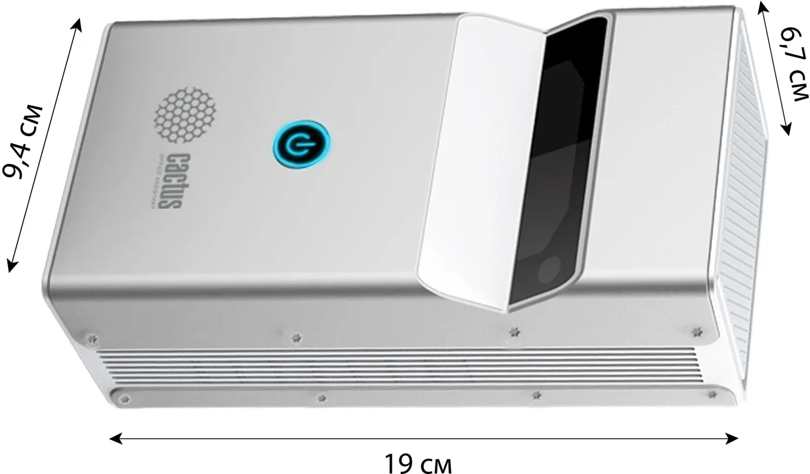 Проектор Cactus CS-PRU.03WT.Full HD-A DLP 6500Lm LS 400Lm ANSI 1920x1080 2000:1 ресурс лампы:30000часов 2xUSB typeA 1xHDMI 1.5кг, серебристый - фото 5