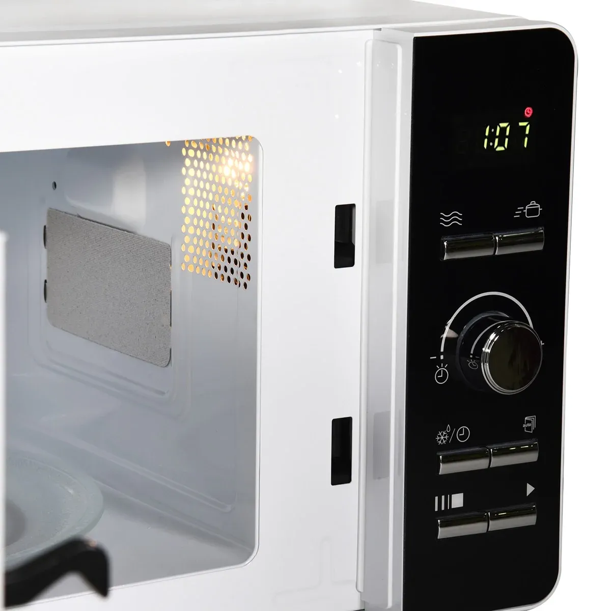 Микроволновая Печь Oursson MD2033/WH 20л. 700Вт белый/черный, 20 л - фото 5