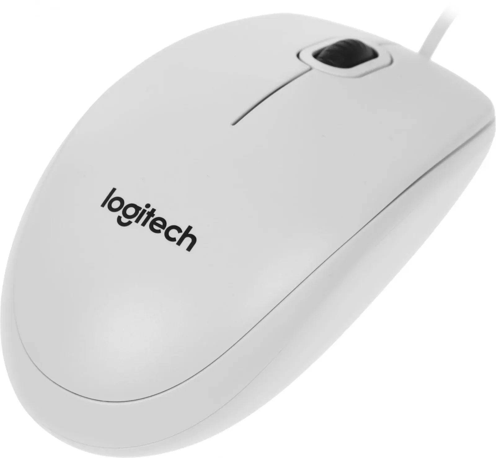 Мышь Logitech B100 белый оптическая 1000dpi USB 2but 910-003360 - фото 2