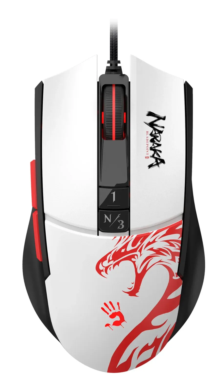 Мышь A4Tech Bloody L65 Max белый/рисунок оптическая 12000dpi USB 6but L65 MAX NARAKA - фото 5