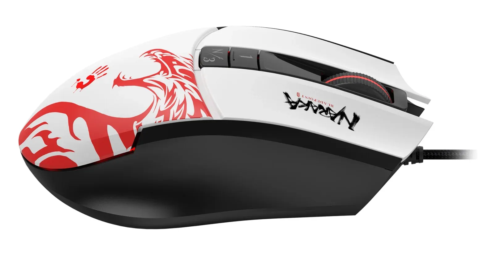 Мышь A4Tech Bloody L65 Max белый/рисунок оптическая 12000dpi USB 6but L65 MAX NARAKA - фото 8