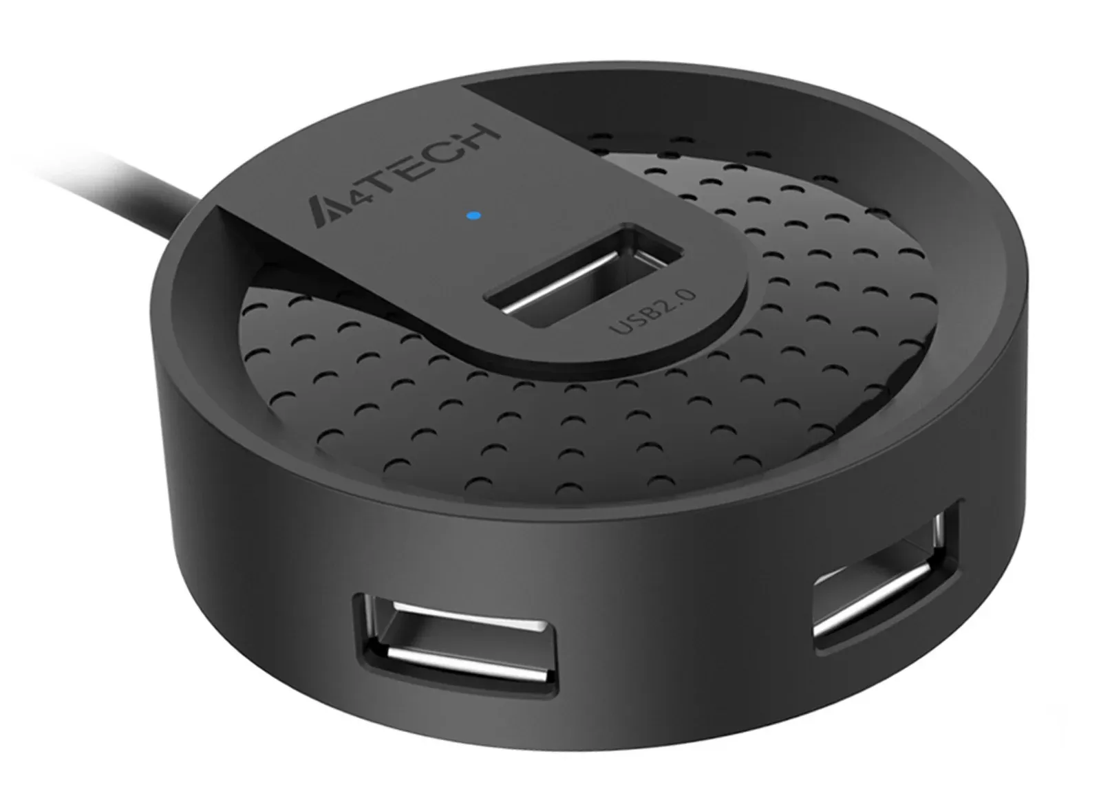 Разветвитель USB 2.0 A4Tech HUB-20 4порт. черный - фото 6