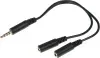 Адаптер аудио A4Tech AD-3P 2xJack 3.5 f/Jack 3.5 m 0.2м. черный - фото 7