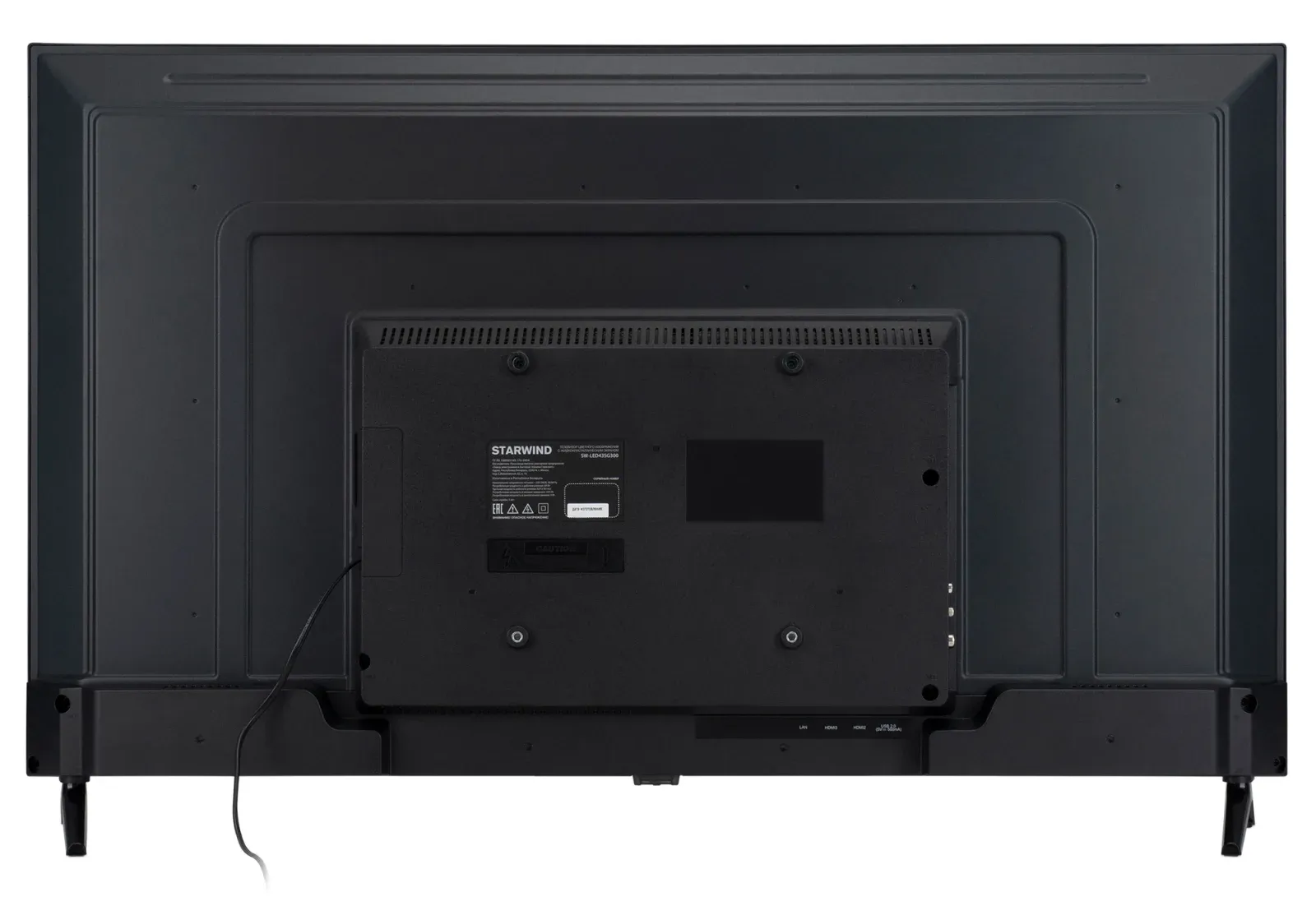 Телевизор LED Starwind 43 SW-LED43SG300 Яндекс.ТВ Frameless черный FULL HD 60Hz DVB-T DVB-T2 DVB-C DVB-S DVB-S2 USB WiFi Smart TV - фото 2