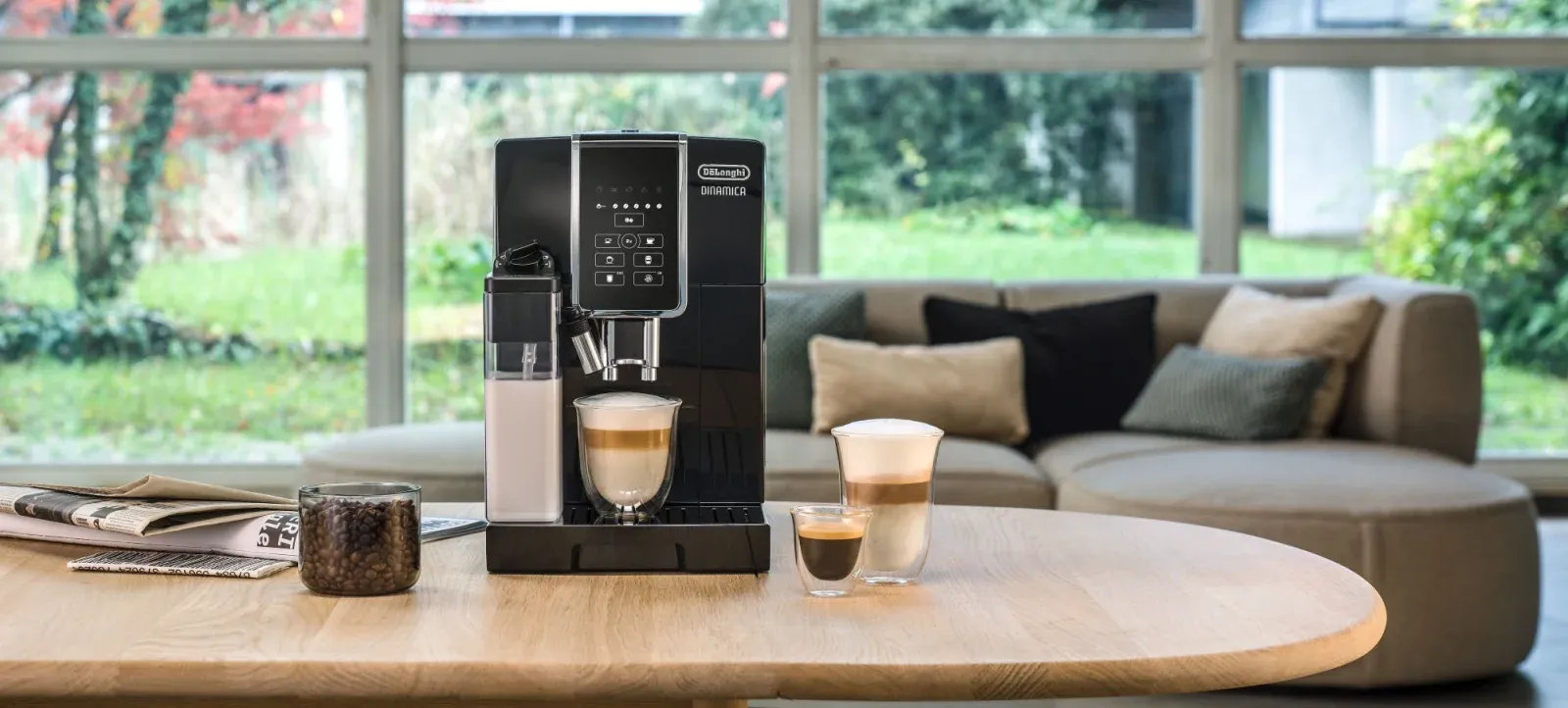 Кофемашина Delonghi Dinamica ECAM 350.50.B 1450Вт черный - фото 7