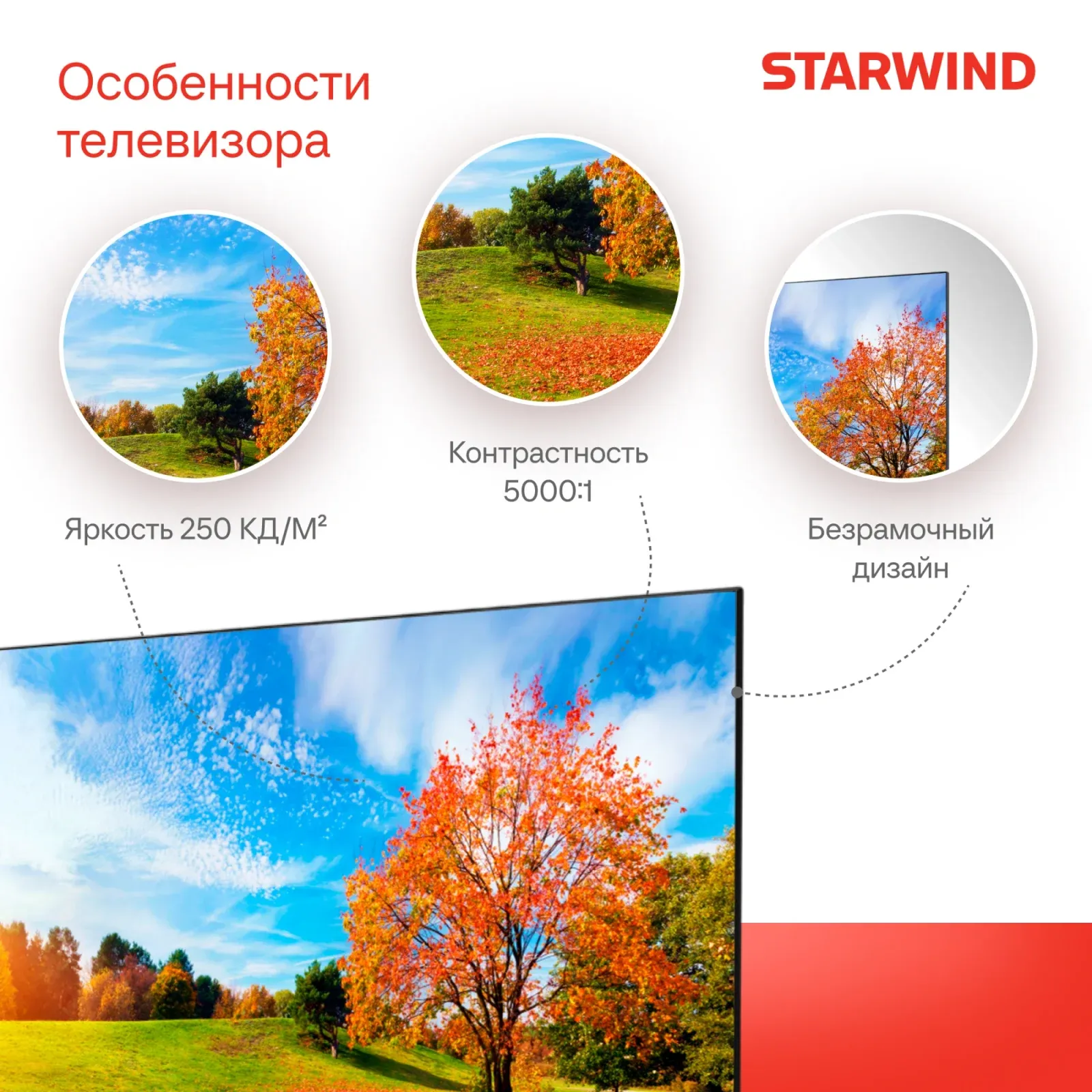 Телевизор LED Starwind 43 SW-LED43UG405 Яндекс.ТВ Frameless черный 4K Ultra HD 60Hz DVB-T DVB-T2 DVB-C DVB-S DVB-S2 USB WiFi Smart TV - фото 8