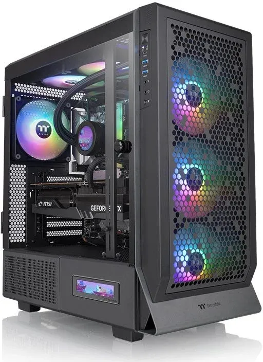 Корпус Thermaltake Ceres 500 TG ARGB черный без БП ATX 7x120mm 3x140mm 2xUSB3.0 audio bott PSU - фото 3
