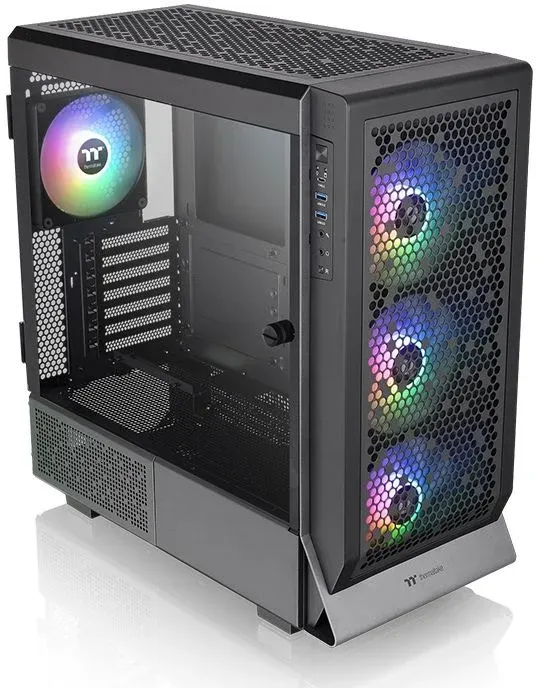 Корпус Thermaltake Ceres 500 TG ARGB черный без БП ATX 7x120mm 3x140mm 2xUSB3.0 audio bott PSU - фото 6
