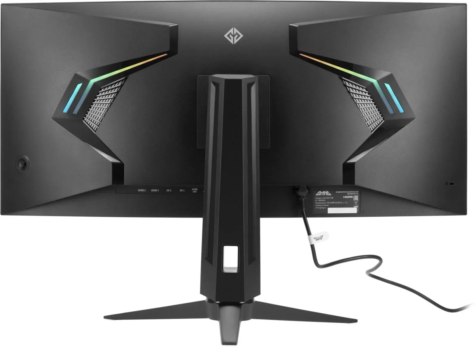 Монитор GMNG 34 Gaming GM-34C11W черный VA LED 2ms 21:9 HDMI M/M матовая HAS Piv 4000:1 300cd 178гр/178гр 3440x1440 165Hz G-Sync FreeSync DP 2K 8.57кг - фото 4