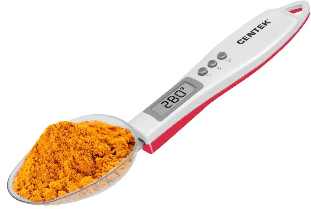 Весы кухонные электронные Centek CT-2460 макс.вес:0.3кг белый/красный - фото 2