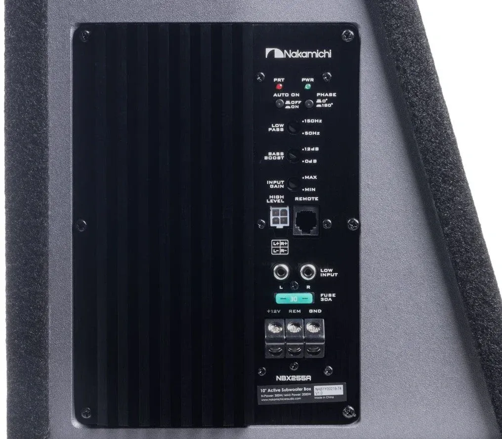 Сабвуфер автомобильный Nakamichi NBX255A 300Вт активный 25см/10 - фото 3