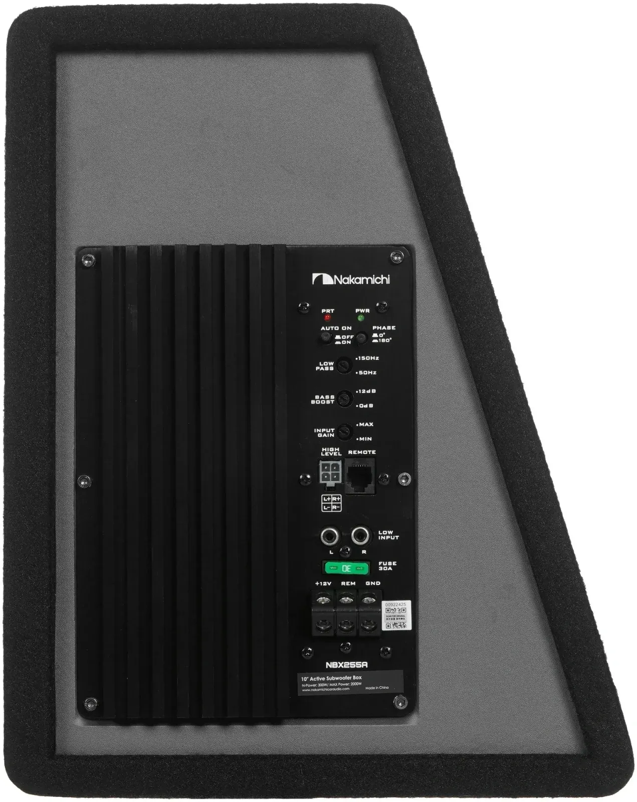 Сабвуфер автомобильный Nakamichi NBX255A 300Вт активный 25см/10 - фото 6
